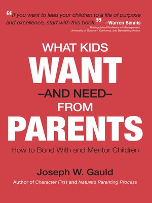 cover image of What Kids Want and Need from Parents
